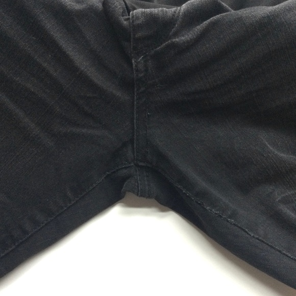 Black maternity skinny jeans w full panel size L - Picture 3 of 4